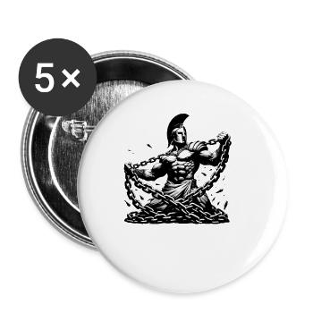Julius Caesar Roman History Roman Empire - Buttons large 2.2''/56 mm (5-pack) - white - Front