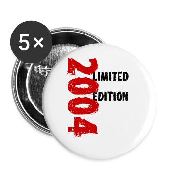 2004 Édition Limitée Anniversaire Cadeau Femme Mari - Lot de 5 grands badges (56 mm) - blanc - Devant
