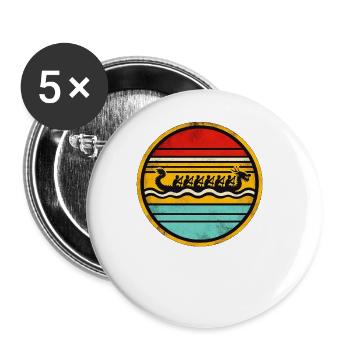 Dragon Boat 5 - Buttons groß 56 mm (5er Pack) - Weiß - Vorne