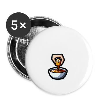 Chicken Nuggets Funny Chicken Nuggets Saying - Buttons large 2.2''/56 mm (5-pack) - white - Front