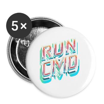 Run Cmd 39 - Buttons large 2.2''/56 mm (5-pack) - white - Front