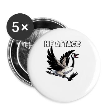 Lustiges kanadisches Gans-Meme - Buttons groß 56 mm (5er Pack) - Weiß - Vorne