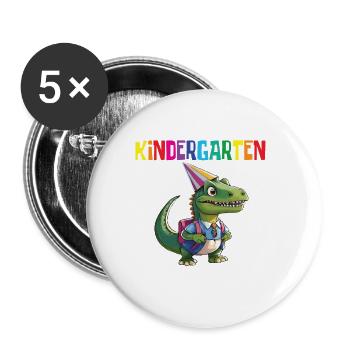 School child 2024 School enrolment 2024 Back to school - Buttons large 2.2''/56 mm (5-pack) - white - Front