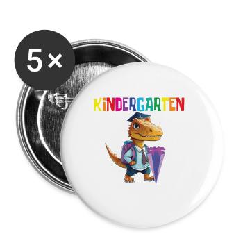 School child 2024 School enrolment 2024 Back to school - Buttons large 2.2''/56 mm (5-pack) - white - Front