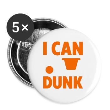 I Can Dunk 2 - Buttons large 2.2''/56 mm (5-pack) - white - Front