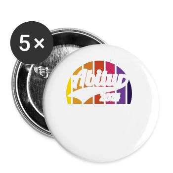 Abitur Young Girls Abitur Abitur 2024 - Buttons large 2.2''/56 mm (5-pack) - white - Front
