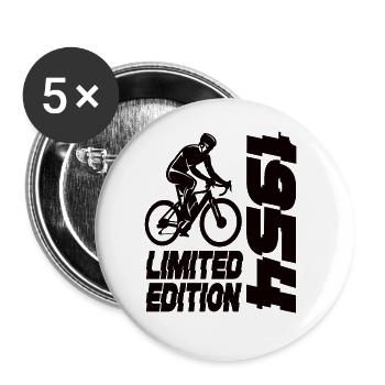 Édition limitée 1954 Bicyclette en édition limitée - Lot de 5 grands badges (56 mm) - blanc - Devant