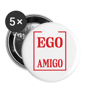 Your Ego Is Not Your Amigo 48 - Buttons large 2.2''/56 mm (5-pack) - white - Front
