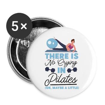 Pilates Instructor Teacher There - Buttons large 2.2''/56 mm (5-pack) - white - Front