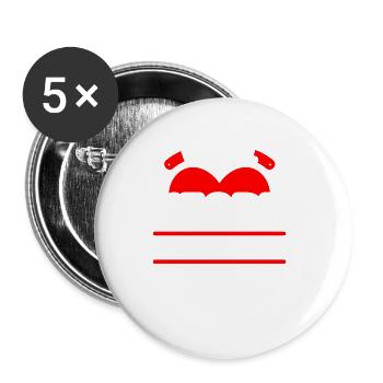 I'am All Heart No Stroke For Supporter - Buttons large 2.2''/56 mm (5-pack) - white - Front