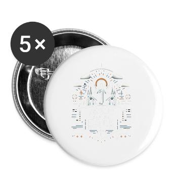 Jésus est là pour moi 28 - Lot de 5 grands badges (56 mm) - blanc - Devant