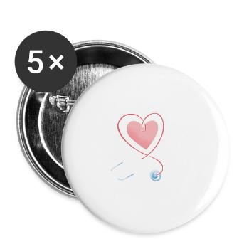 Doctor Saying Med School Pa Student Physician - Buttons large 2.2''/56 mm (5-pack) - white - Front