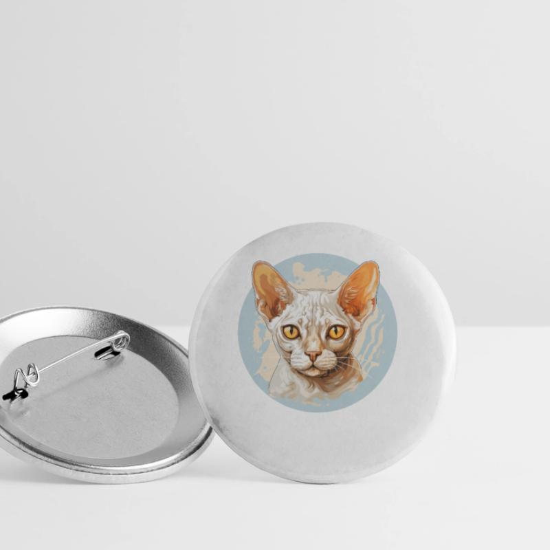 Chaton Devon Rex Chat Devon Rex Lot de 5 grands badges (56 mm)