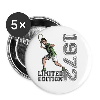Édition limitée 1972 Édition limitée Tennis - Lot de 5 grands badges (56 mm) - blanc - Devant