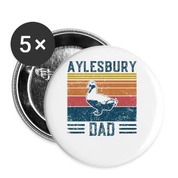 Entendad - Vintage Aylesbury - Buttons large 2.2''/56 mm (5-pack) - white - Front