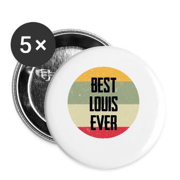 Best Louis Ever - Buttons large 2.2''/56 mm (5-pack) - white - Front