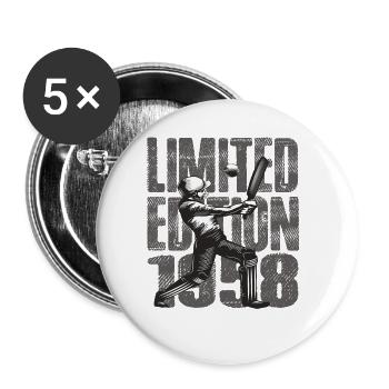 Limited Edition 1958 Limited Edition Cricket - Buttons groß 56 mm (5er Pack) - Weiß - Vorne