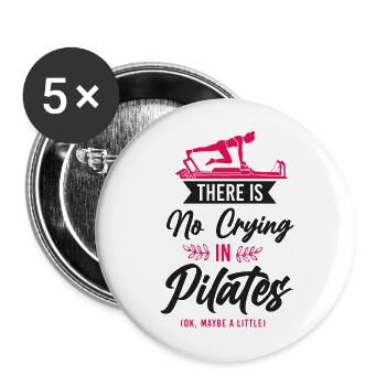 Pilates Instructor Teacher There - Buttons large 2.2''/56 mm (5-pack) - white - Front