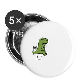 À certains, je souhaite une diarrhée permanente - Lot de 5 grands badges (56 mm) - blanc - Devant