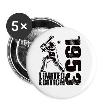 Limited Edition 1953 Limited Edition Cricket - Buttons groß 56 mm (5er Pack) - Weiß - Vorne