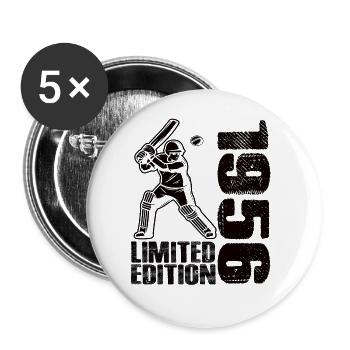 Édition limitée 1956 Édition limitée Cricket - Lot de 5 grands badges (56 mm) - blanc - Devant