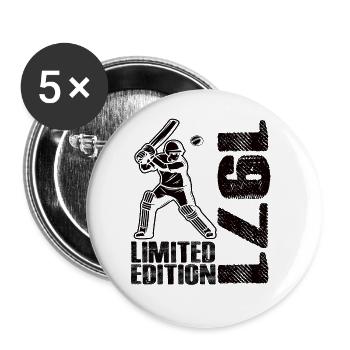 Édition limitée 1971 Édition limitée Cricket - Lot de 5 grands badges (56 mm) - blanc - Devant