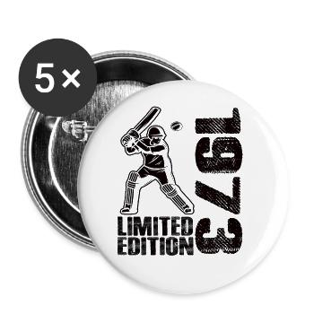 Édition limitée 1973 Édition limitée Cricket - Lot de 5 grands badges (56 mm) - blanc - Devant