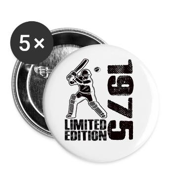 Édition limitée 1975 Édition limitée Cricket - Lot de 5 grands badges (56 mm) - blanc - Devant