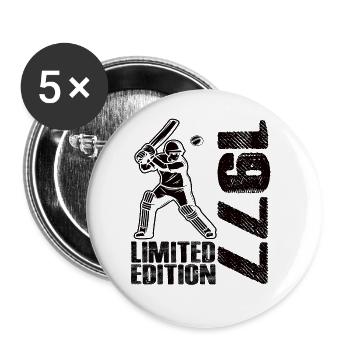 Limited Edition 1977 Limited Edition Cricket - Buttons large 2.2''/56 mm (5-pack) - white - Front
