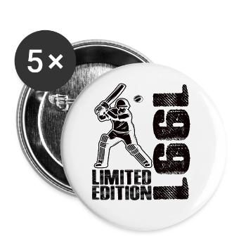 Limited Edition 1991 Limited Edition Cricket - Buttons large 2.2''/56 mm (5-pack) - white - Front