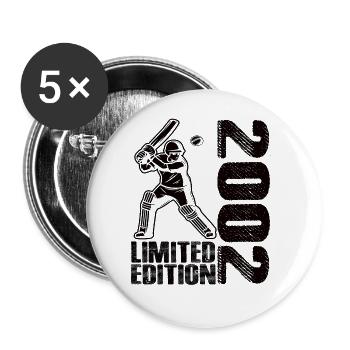 Édition limitée 2002 Édition limitée Cricket - Lot de 5 grands badges (56 mm) - blanc - Devant