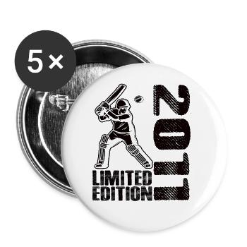 Limited Edition 2011 Limited Edition Cricket - Buttons groß 56 mm (5er Pack) - Weiß - Vorne