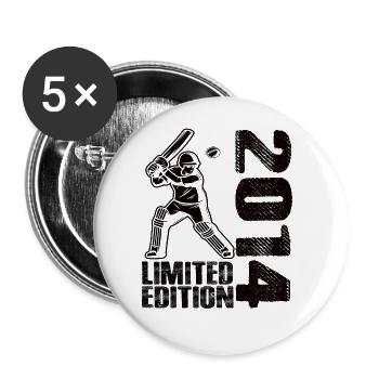 Édition limitée 2014 Édition limitée Cricket - Lot de 5 grands badges (56 mm) - blanc - Devant