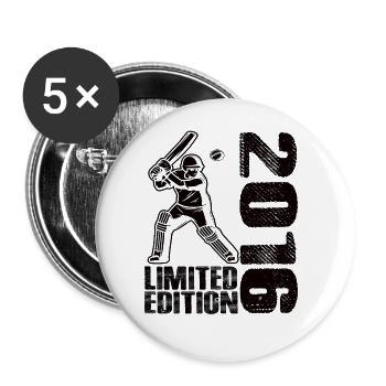 Édition limitée 2016 Édition limitée Cricket - Lot de 5 grands badges (56 mm) - blanc - Devant