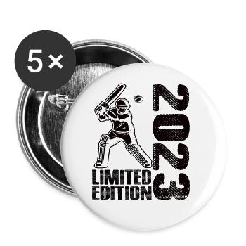 Édition limitée 2023 Édition limitée Cricket - Lot de 5 grands badges (56 mm) - blanc - Devant