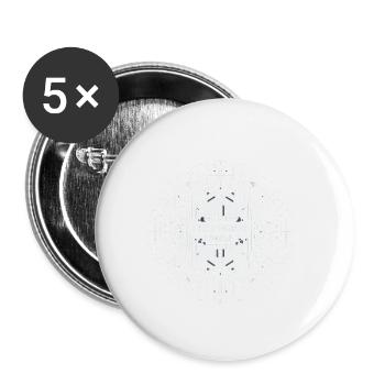 Puzzle Partners Squad 4 - Buttons large 2.2''/56 mm (5-pack) - white - Front
