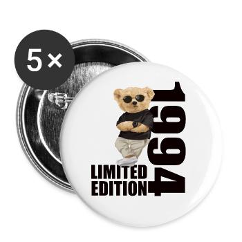 Limited Edition 1994 Bear Bears Birthday 1994 - Buttons large 2.2''/56 mm (5-pack) - white - Front