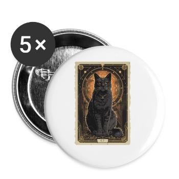 Katzengöttin Tarot - Buttons groß 56 mm (5er Pack) - Weiß - Vorne