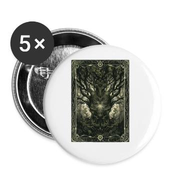 Der Zauberwald Tarot - Buttons groß 56 mm (5er Pack) - Weiß - Vorne
