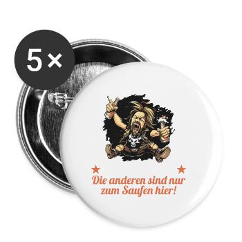 the ugly one marries bachelor party bachelor party - Buttons large 2.2''/56 mm (5-pack) - white - Front