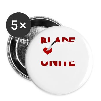 Blade Lover Unite - Buttons large 2.2''/56 mm (5-pack) - white - Front