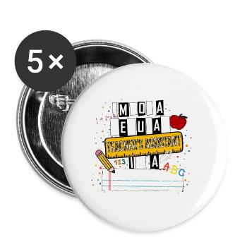 I'm Not a Regular Teacher Assistant Cool Teacher A - Buttons large 2.2''/56 mm (5-pack) - white - Front