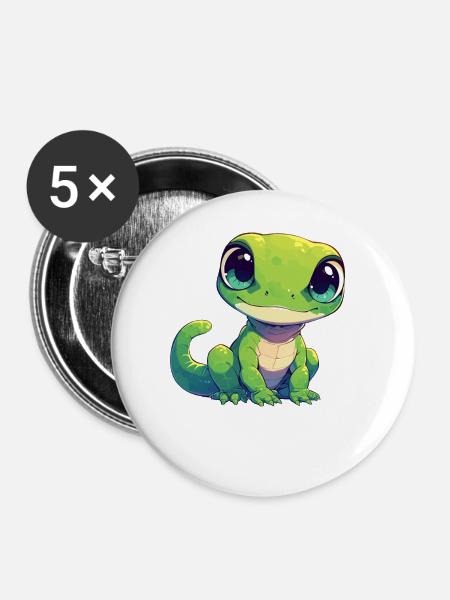 Agamen Agame - Buttons groß 56 mm (5er Pack) - Weiß
