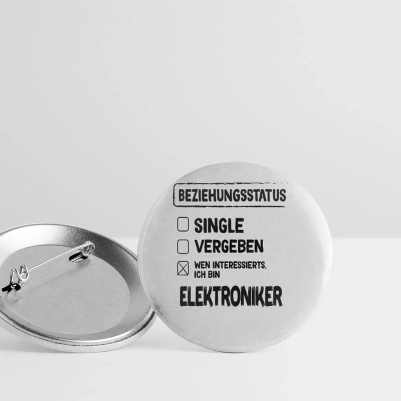 Electronics Technician Relationship Status Buttons large 2.2''/56 mm (5-pack)