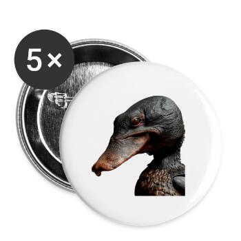 Ornithorynque - Lot de 5 grands badges (56 mm) - blanc - Devant