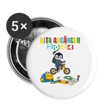 Daycare Leavers 2024 School Enrollment 2024 - Buttons large 2.2''/56 mm (5-pack) - white - Front