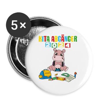 Daycare Leavers 2024 School Enrollment 2024 - Buttons large 2.2''/56 mm (5-pack) - white - Front