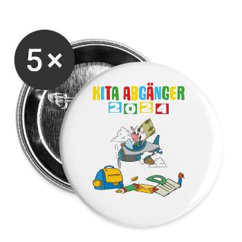 Daycare Leavers 2024 School Enrollment 2024 - Buttons large 2.2''/56 mm (5-pack) - white - Front
