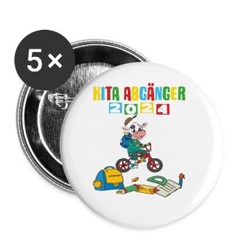 Daycare Leavers 2024 School Enrollment 2024 - Buttons large 2.2''/56 mm (5-pack) - white - Front