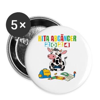 Daycare Leavers 2024 School Enrollment 2024 - Buttons large 2.2''/56 mm (5-pack) - white - Front